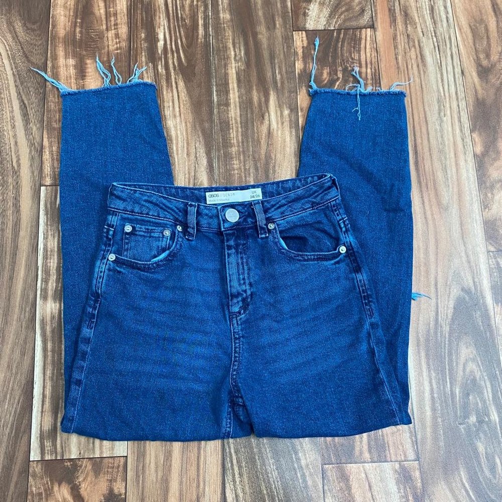 osos jeans capri crop distress jeans size UK 24/26 =  usa 2